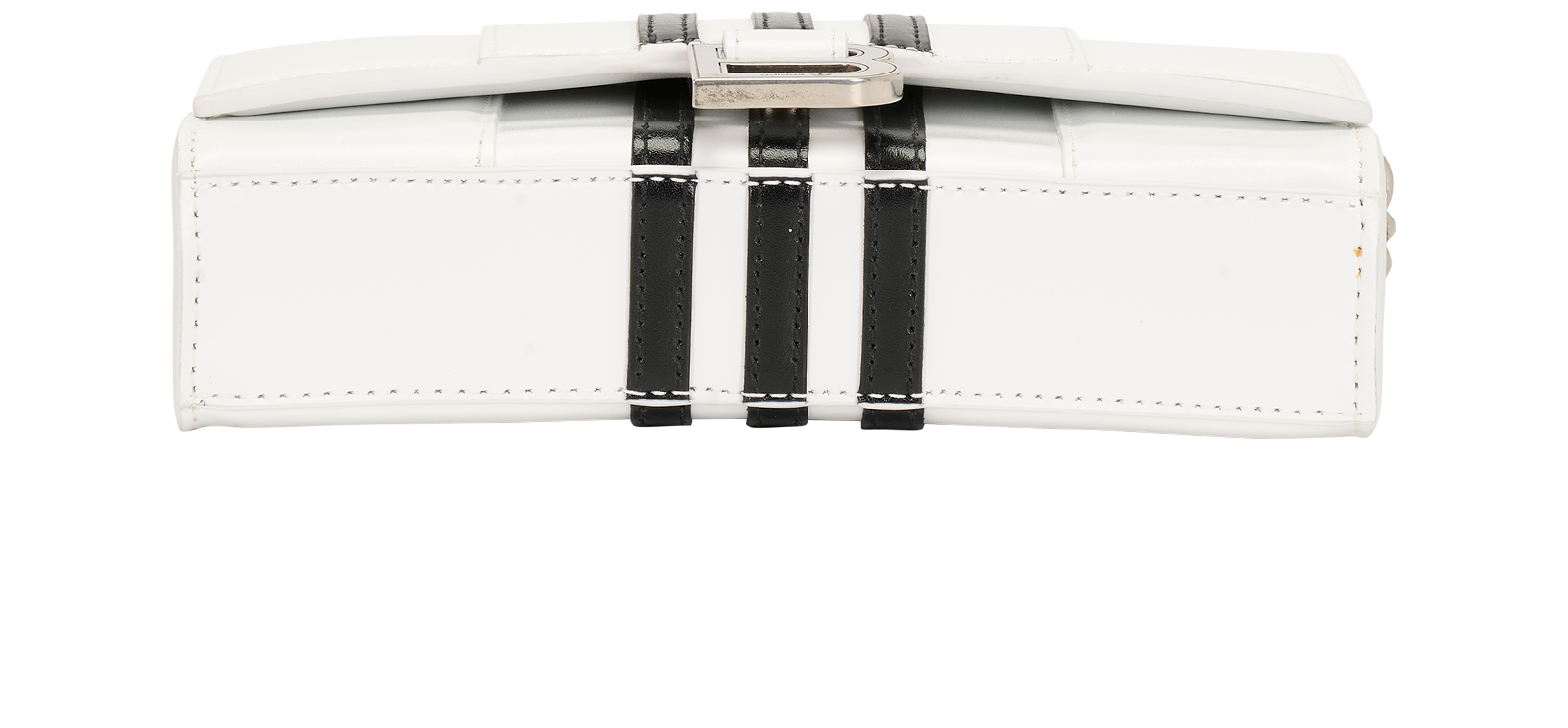 X Adidas Hourglass Wallet On Chain, &pound;350, Handbags, White, Leather, Top view